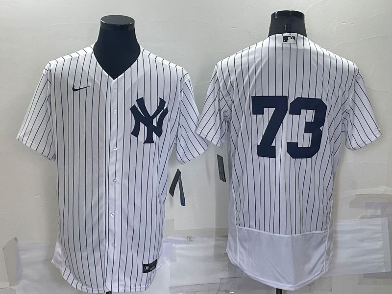 Men New York Yankees 73 No Name White Elite 2022 Nike MLB Jersey